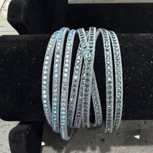 Touchstone Crystal by Swarovski, Wrap star bracelet, Denim, NIB